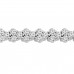 8.51 ct Ladies Round Cut Diamond Tennis Bracelet in 14 kt White Gold 